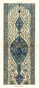 Editions Albert Morance: Ceramic wall tiles decorated with tulips, flowers