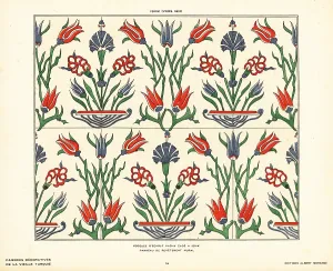 Iznik: Ceramic wall tiles decorated with tulips and flowers