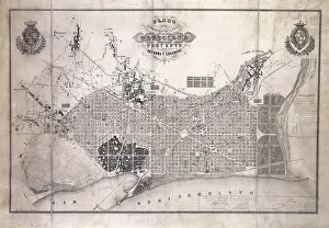 Planner: CERDA, Ildefonso (1816-1876). Spanish engineer