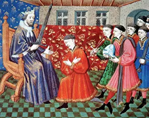 Homage: Ceremony of investiture of a Knight