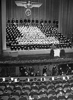 Drummers: Ceremony of obligation in Berlin, 1943