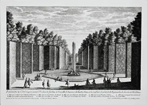 Girard: Ceres fountain, Versailles, engraving
