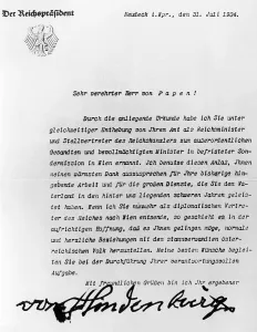 Diplomatic: Certificate of appointment, 1934