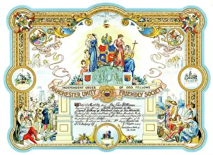 Membership: Certificate, Independent Order of Odd Fellows