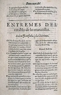 Retable: CERVANTES SAAVEDRA, MIGUEL DE