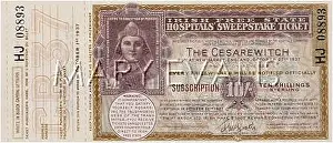 Sweepstake: CESAREWITCH TICKET 1937