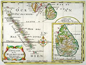 Sanson: Ceylon and Maldives