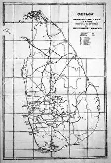 Rioting: Ceylon riots map