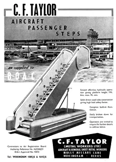 C.f.taylor: C.F.Taylor Aircraft Passenger Steps 1960