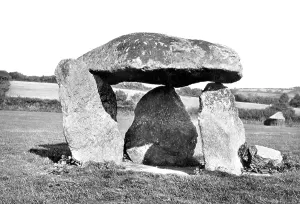 Spinster: Chagford, Spinster's Rock c1871
