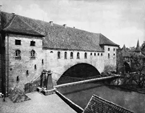 Obtained: Chain Bridge and Haller gate bridge in Nuremberg