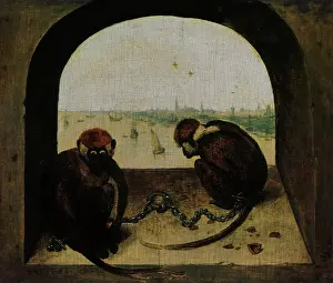 Apes: Two Chained Monkeys, by Pieter Bruegel the Elder
