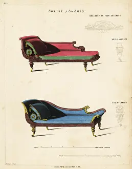 Bolster: Chaises longues, Regency style