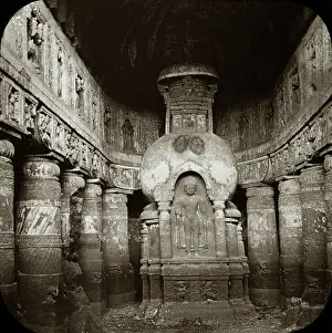 Ajanta: A Chaitya - Buddhist prayer hall