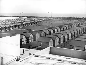 Chalet: The chalets at Butlins holiday camp in Skegness