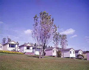 Chalets: Chalets at a holiday camp, Paignton, Devon