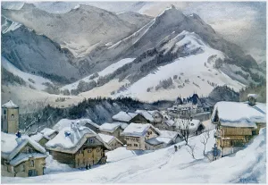 Adelboden: Chalets nestle in the hills of Adelboden