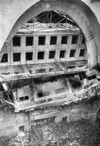 Arson: Chamber of the Reichstag after the fire, 1933