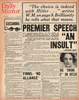Germanys: Chamberlain speech to House of Commons