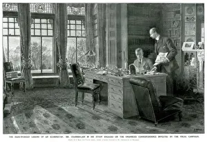May19: Chamberlain in his study
