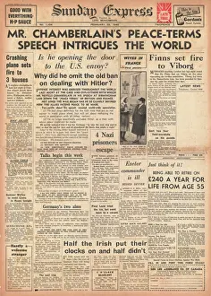 Chamberlains: Chamberlain's peace terms speech in Birmingham