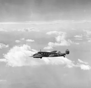 Appeasement: Chamberlain's plane on the way to Munich, 1938