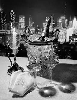 Romantics: Champagne Bottle In Ice Bucket