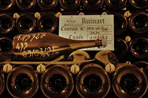 Ageing: Champagne cellars, Maison Ruinart, Reims, Marne, France