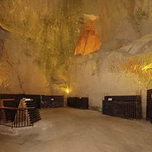 Ageing: Champagne cellars, Maison Ruinart, Reims, Marne, France