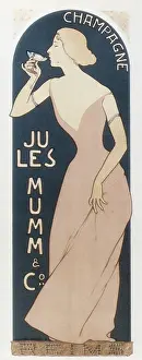 Modernismo: Champagne Jules Mumm and Co (1894). Poster by