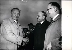 Hallstein: Chancellor Adenauer, M Berthoin, Prof Hallstein, Paris