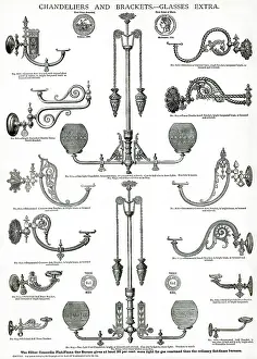 Burners: Chandeliers and wall brackets 1881