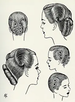 Upwards: Change of contour hairstyle 1940s