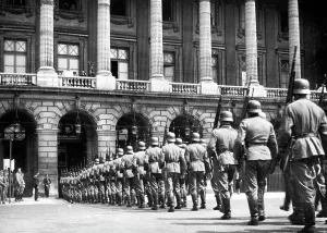Enters: Changing of the guard at the German Military
