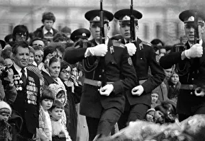 Lizunov: Changing of guard of honor, 1980