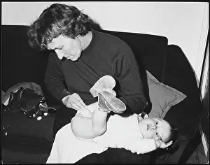 Grandsons: CHANGING A NAPPY 1970S