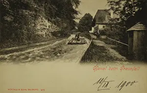Wurthle: Channel near the Traunfall. 1900. Collotype