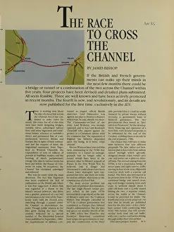 Chunnel: Channel Tunnel proprosals, 1985(1)