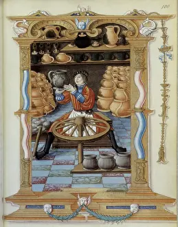 Workroom: Chants Royaux sur la conception (16th c.). Potter