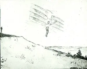Chanute: Chanute quadraplane glider (drawing)