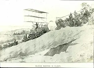 Triplane: Chanute triplane glider (drawing)