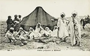 Shawls: Chaouis Camp - Algeria - Barbequeing
