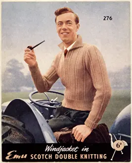 Lesley Bradshaw: CHAP ON TRACTOR
