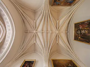 Brissac: Chapel ceiling, Chateau de Brissac, Brissac Loire Aubance