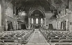 Watford: Chapel interior, London Orphan Asylum, Watford, Hertfordshir