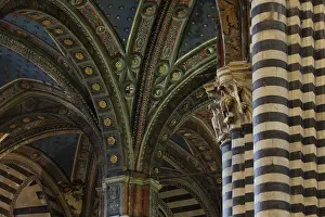 Pisano: Chapel vaults, Siena Cathedral, Siena, Tuscany, Italy