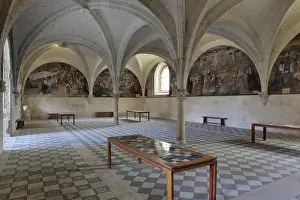 Chapitre: Chapter House, Fontevraud Abbey, Loire Valley, France