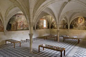 Chapitre: Chapter House, Fontevraud Abbey, Loire Valley, France