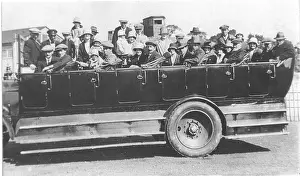 Outings: A charabanc, popular type of outings coach