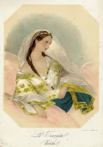 Satin: Character from La Traviata -- Violetta